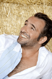 My aim is to look as smug as Jean while chewing on some straw in some random barn. 