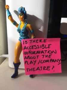 An audience loves information about the work and the company, if you don't have the funds to create programmes why not put info on the wall. 